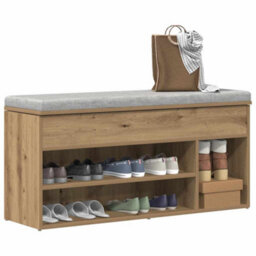 Vidaxl Shoe Bench Artisan Oak 102X30.5X45 Cm Engineered Wood