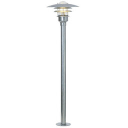 Nordlux Lonstrup Outdoor Galvanized Steel Garden Post Coastal/marine Safe Silver,mains - thumbnail 2