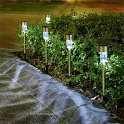 Cold White 10Pack Solar Stake Lights Outdoor Garden Patio Lawn Landscape Pathway Lighting - thumbnail 6