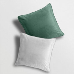 Velosso Premium Quality Velvet Sofa Cushion, Soft-Touch Zip Closure, Machine Washable Decorative Throw Cushion - Multicolour