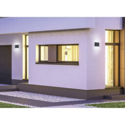 Luminosa Lighting Luminosa Thames Ii Modern 11Cm 2 Light Outdoor Up Down Wall Lamp Anthracite 3000K Ip54 - Uk Stock - thumbnail 3