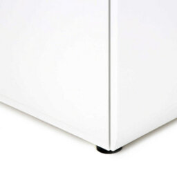 Wyld Haus Foxwhisk White And Truffle Oak Wood 2 Drawer Bedside Table - thumbnail 5