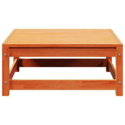 Berkfield Garden Footstool Wax Brown 70X70X30 Cm Solid Wood Pine - thumbnail 4