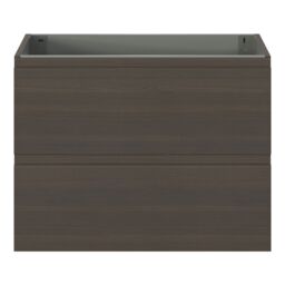 GoodHome Kentia Walnut Veneer Wall-Mounted Bathroom Cabinet (H) 600mm (W) 800mm - thumbnail 2