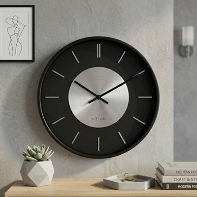 Garden Greatness Relica Retro Ii Urban Silver Wall Clock - image 1