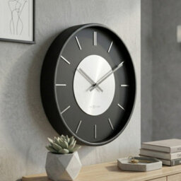 Garden Greatness Relica Retro Ii Urban Silver Wall Clock - thumbnail 2