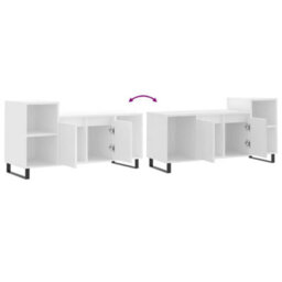Berkfield Stylish Tv Cabinet White 100X35X55 Cm Engineered Wood - thumbnail 9