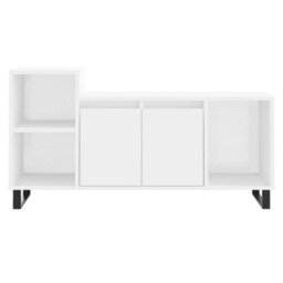 Berkfield Stylish Tv Cabinet White 100X35X55 Cm Engineered Wood - thumbnail 5