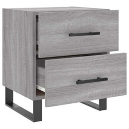 Berkfield Modern Bedside Cabinets 2 Pcs Grey Sonoma 40X35X47.5 Cm Engineered Wood - thumbnail 8