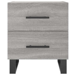 Berkfield Modern Bedside Cabinets 2 Pcs Grey Sonoma 40X35X47.5 Cm Engineered Wood - thumbnail 6