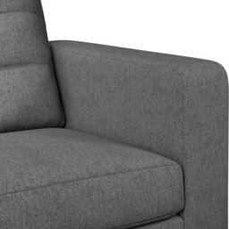 Furnishings For Less UK Hackney Fabric 3 Seater Sofa Pewter - thumbnail 2