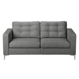 Furnishings For Less UK Hackney Fabric 3 Seater Sofa Pewter