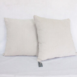 Urban Textures Pack Of 2 Jumbo Corduroy Cushion Covers 18 X 18 Inches Stone