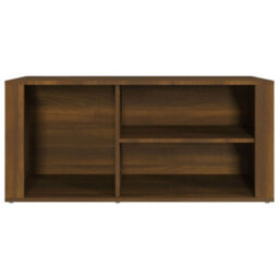 Berkfield Shoe Cabinet Brown Oak 100X35X45 Cm Engineered Wood - thumbnail 5