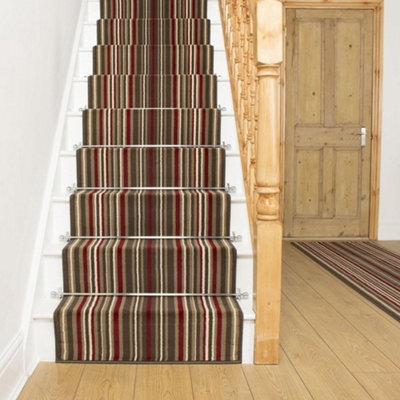 Strike Stair Runner - Soft & Durable Carpet Runner For Stairs & Staircases, Multiple Lengths - image 1