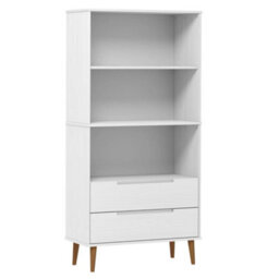 Vidaxl Bookcase Molde White 85X35X170,5 Cm Solid Wood Pine - thumbnail 2