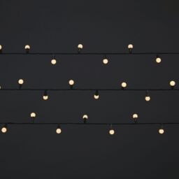 120 Warm White Berry Led String Lights With Timer Function Green Cable - thumbnail 3