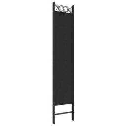 Berkfield Durable 4-Panel Room Divider Black 160X200 Cm Fabric - thumbnail 6