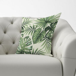 Warren Reed Designer Exotic Palm Leaves Cushions 60Cm X 60Cm - thumbnail 2