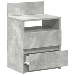 Berkfield Bedside Cabinet With 2 Drawers Concrete Grey 40X33X60 Cm - thumbnail 5
