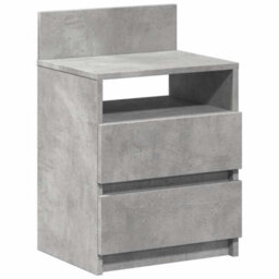 Berkfield Bedside Cabinet With 2 Drawers Concrete Grey 40X33X60 Cm - thumbnail 2