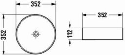 Affine Bathroom Wall Hung Vanity Unit Sink Cabinet Wash Basin Sink Storage Drawer 600mm - thumbnail 3