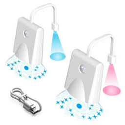 2 Pcs Battery Motion Sensor Led Night Light Rgb Toilet Lamp - thumbnail 3
