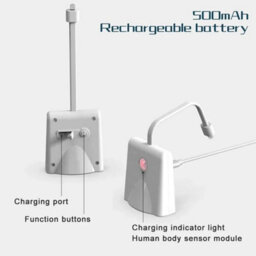 2 Pcs Battery Motion Sensor Led Night Light Rgb Toilet Lamp - thumbnail 2
