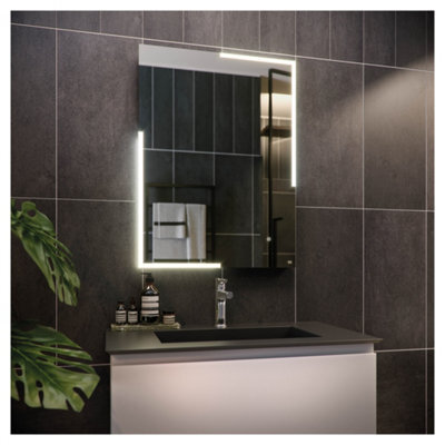 RAK Ceramics Rak Citrine 600X800 Rectangular Illuminated Bathroom Mirror With Touch Sensor & Demister - image 1