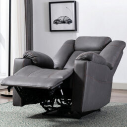More4Homes Afton Electric Fabric Auto Recliner Armchair Gaming Usb Lounge Sofa Chair Charcoal - thumbnail 7
