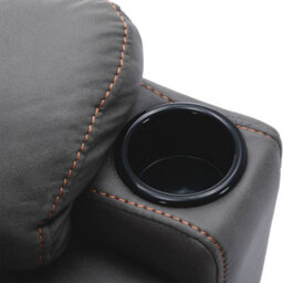 More4Homes Afton Electric Fabric Auto Recliner Armchair Gaming Usb Lounge Sofa Chair Charcoal - thumbnail 5