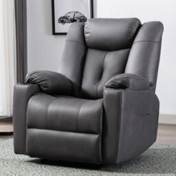 More4Homes Afton Electric Fabric Auto Recliner Armchair Gaming Usb Lounge Sofa Chair Charcoal - thumbnail 1
