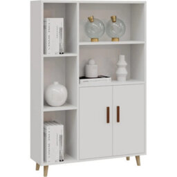 Elegant Sideboard Display Cabinet With 5 Shelves & Lockable Doors - thumbnail 6