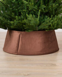 Werchristmas 70 Cm Espresso Velvet Christmas Tree Collar - thumbnail 2