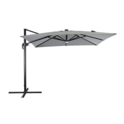 Thehotsale 3M Cantilever Parasol With Solar Led Lights And 360 Degree Rotation Patio Rectangle Offset Umbrella - thumbnail 3