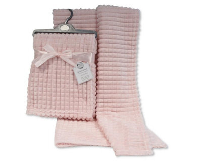 Kav Premium Fleece Baby Wrap Blanket - All-Season Comfort, Sustainable And Breathable, For Newborns, Infants, And Babies (Pink) - image 1
