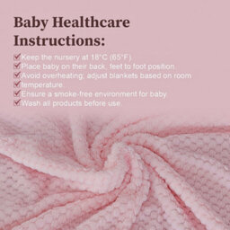 Kav Premium Fleece Baby Wrap Blanket - All-Season Comfort, Sustainable And Breathable, For Newborns, Infants, And Babies (Pink) - thumbnail 4