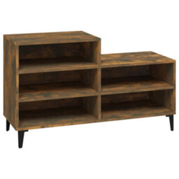 Walplus Shoe Cabinet Smoked Oak 102X36X60 Cm Engineered Wood - thumbnail 2