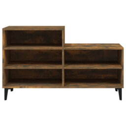 Walplus Shoe Cabinet Smoked Oak 102X36X60 Cm Engineered Wood - thumbnail 3