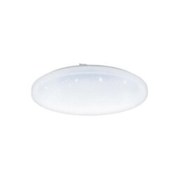 Elegant White Led Flush Ceiling Light With Crystal Effect