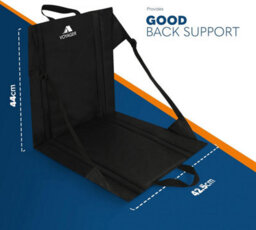 Voyager 2 Pack Folding Camping Chair - Lightweight And Portable With Carry Handle - Black - thumbnail 2