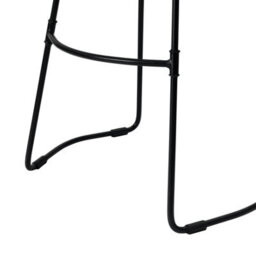 MH London Lara Set Of Two Saddle Seat Kitchen & Breakfast Bar Stools: Handmade Armless Solid Wood Bar Stool With Black Legs For Dining Room - thumbnail 6