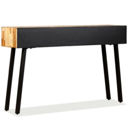 Berkfield Durable Console Table Solid Reclaimed Teak 120X30X76 Cm - thumbnail 4