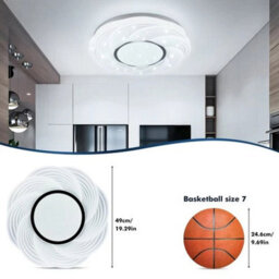 """modern Round Led Ceiling Light Simple Square Ceiling Fixture For Kitchen Balcony Corridor""" - thumbnail 3