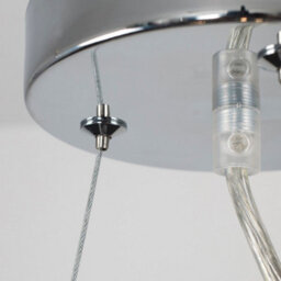Valuelights Hudson 3 Way Chrome & Clear Acrylic Jewel Intertwined Rings Design Ceiling Light Pendant With Led Bulb - thumbnail 8