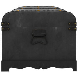 Vidaxl Wooden Treasure Chest Large Black - thumbnail 6