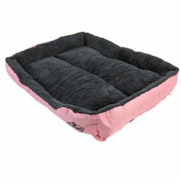 Actiaspet Faux Fur Pet Bed Super Comfy Pink/grey Xl - thumbnail 6