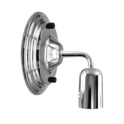 Industrial Wall Light Vintage Metal Wall Sconce Lamp Led E27 Lighting Fixture Chrome - thumbnail 5