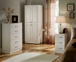 Stafford 4 Drawer Deep Chest In Signature White (Ready Assembled) - thumbnail 2