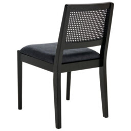 Beliani Set Of 2 Dining Chairs Tamarac Wood Black - thumbnail 6